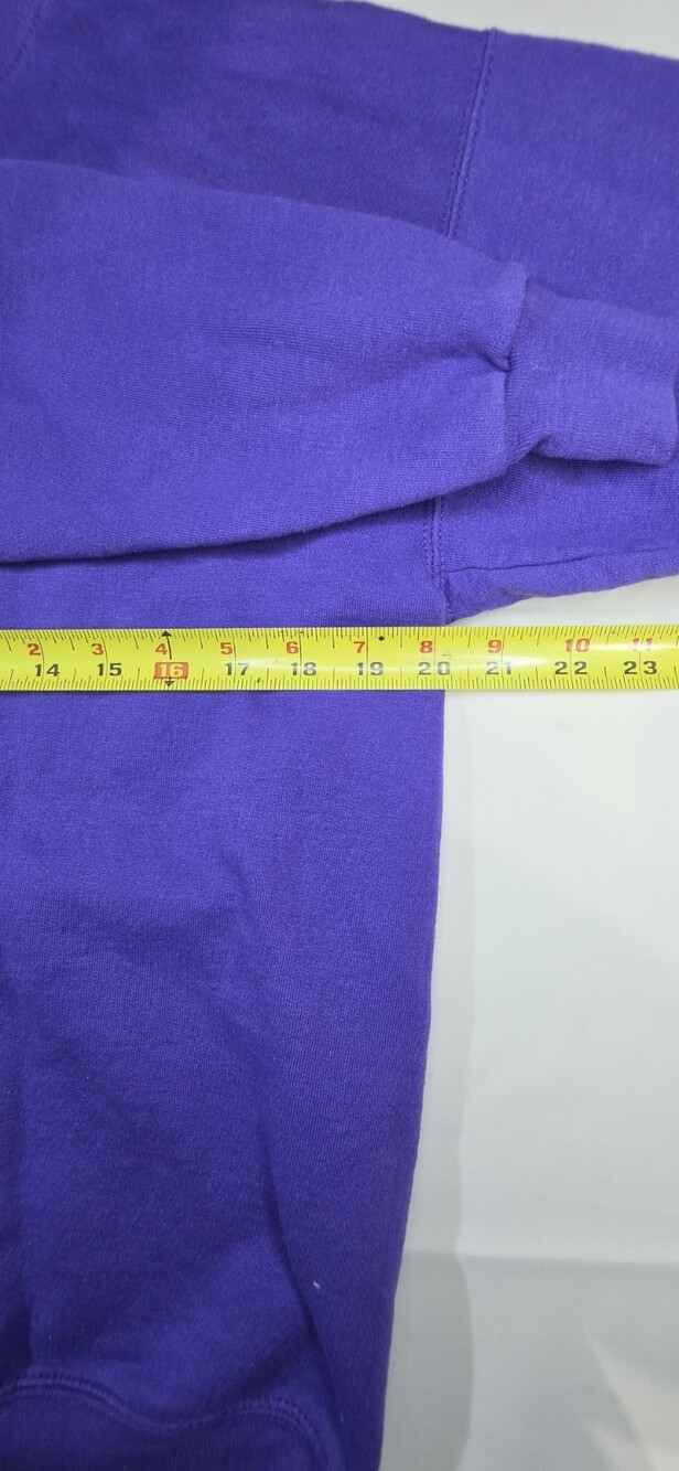 Hanes EcoSmart Men's Crewneck Sweatshirt Size Med Purple Pullover Sku 0412 - Picture 4 of 5